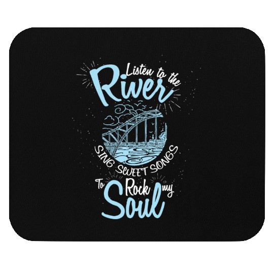 Cool River Sounds And Sweet Songs Mouse Pads