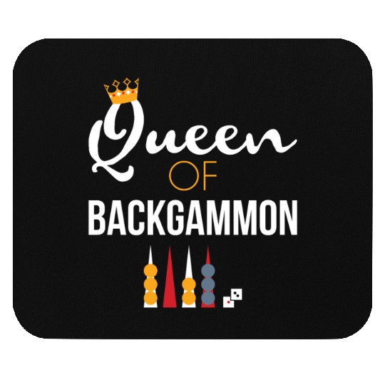 Queen of Backgammon Mouse Pads Board Game Backgammon