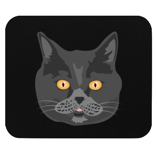 Cat British Shorthair Cat Face - Gift Idea Mouse Pads