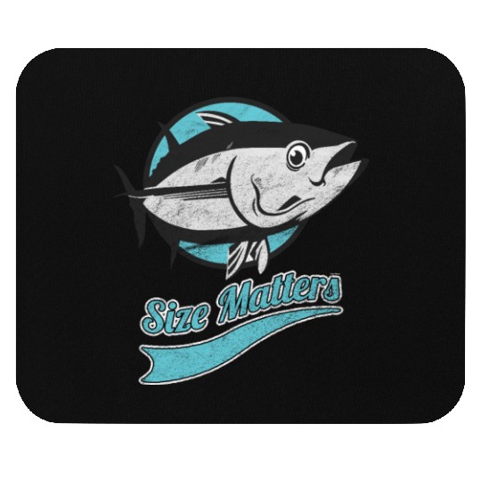 Fish Size Matters Fisherman Fish Ocean Sea Mouse Pads
