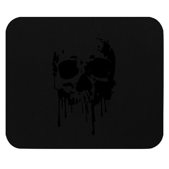 Death dripping skull Mouse Pads
