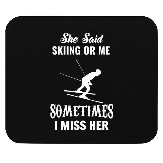 Skiing Mouse Pads