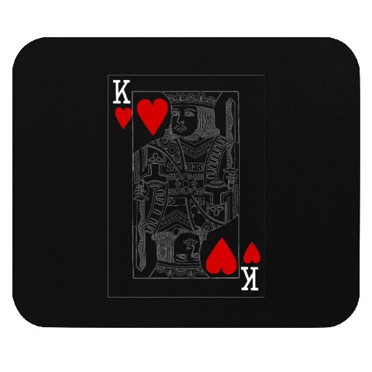 KING OF HEARTS PLAYING CARD Mouse Pads