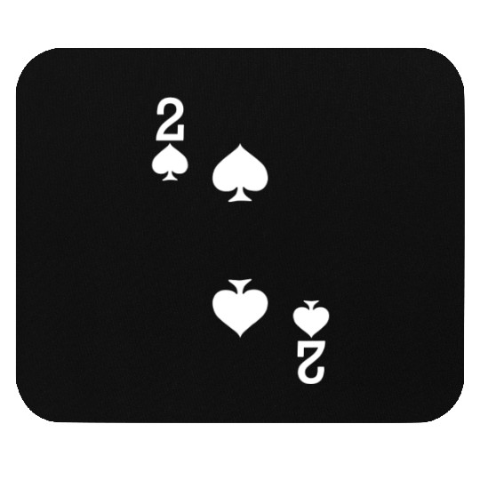 2 of Spades Playing Card Halloween Costume Mouse Pads