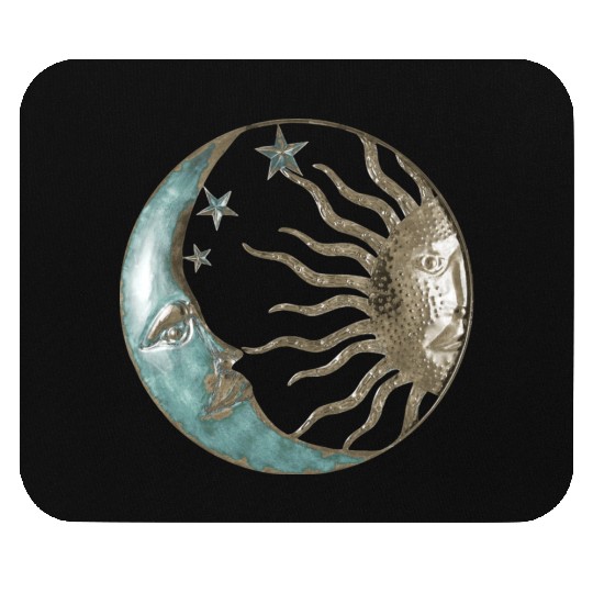 Moon and sun Mouse Pads