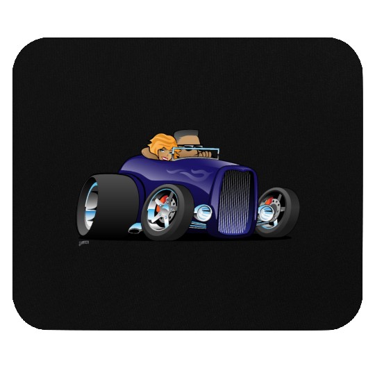 Highboy hot rod deep purple roadster Mouse Pads