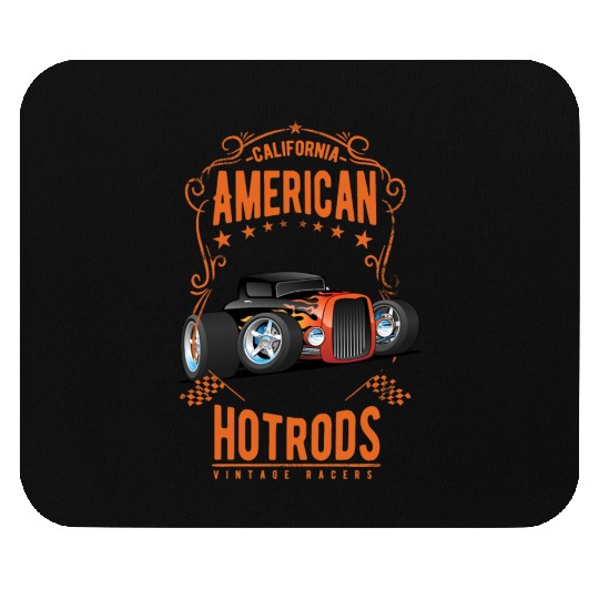 American Hot Rod Car Race Mouse Pads