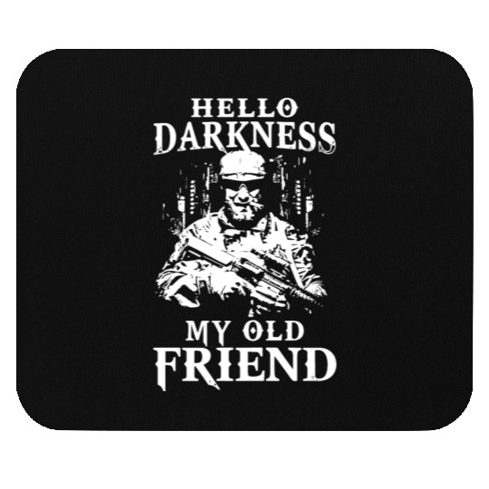 hello darkness my old friend smole patriotic veter Mouse Pads