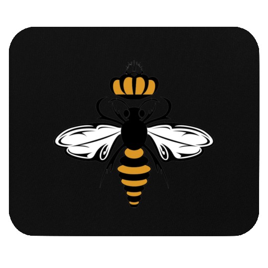 Queen Bee with Crown Motif Mouse Pads