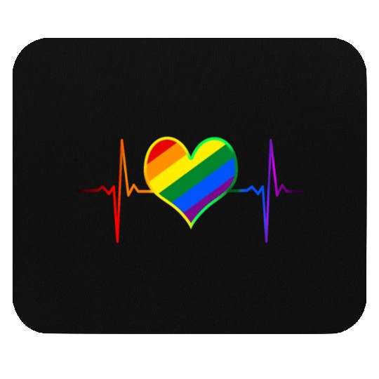 Pulse Heart Beat Pride LGBT Community Pride Month Mouse Pads