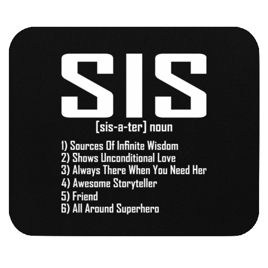 sister Noun Definition all around superhero Mouse Pads