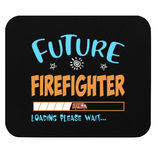 Future youth firefighter loading please wait firef Mouse Pads