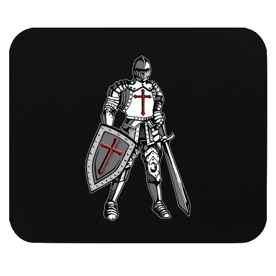 Knights Templar Crusader Cross Armor Mouse Pads
