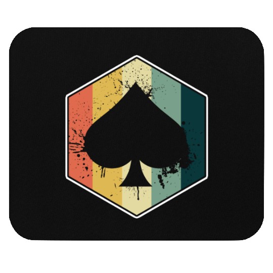 Spades Vintage Cards Cardgame Players Gambling Mouse Pads