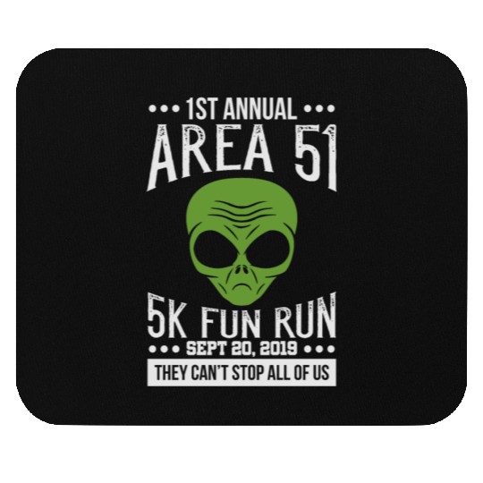 Area 51 Alien Fun run Mouse Pads