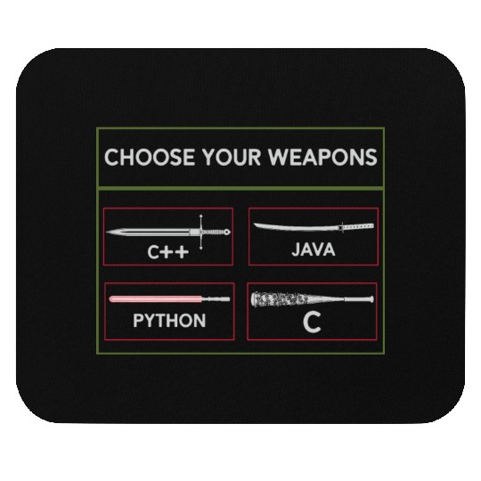 Funny Computer Programmer Programming Languages Mouse Pads