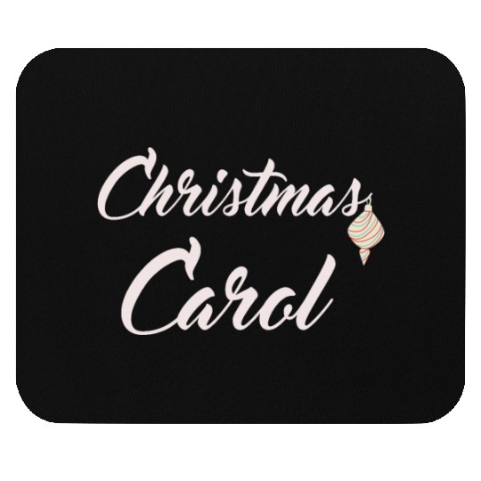 Christmas Carol with xmas decoration for Carols Mouse Pads