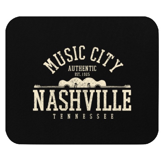 Nashville Guitar Country Music City Tennessee Gift Mouse Pads