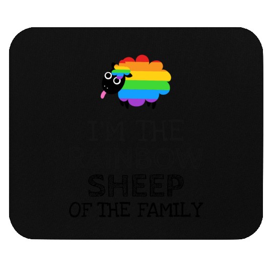 Im The Rainbow Sheep Of The Family Mouse Pads