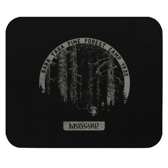 Occult Russian Witch - Baba Yaga Satanic Vintage Mouse Pads