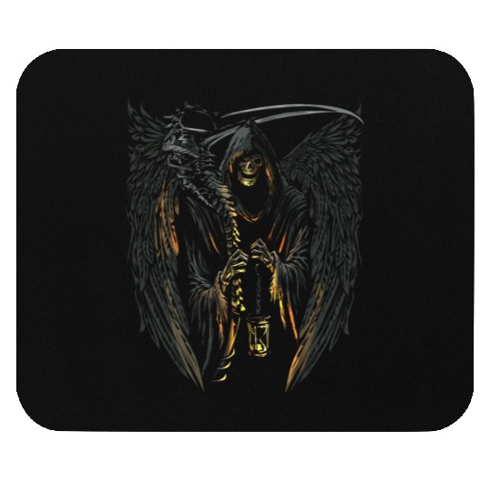Scary Creepy Grim Reaper Halloween Party Costume Mouse Pads