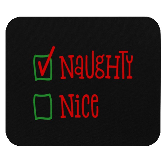 NaughtyNice Christmas Gift Idea Mouse Pads