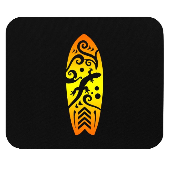 Maori Lizard Surfboard T Tattoo Gift Idea Mouse Pads