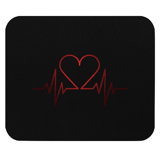 Heart Beat Mouse Pads