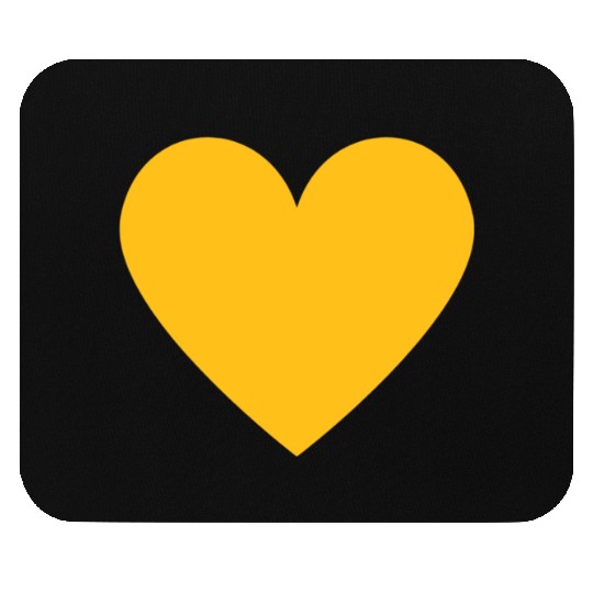 yellow heart song Mouse Pads