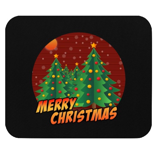 Christmas Xmas Tree Winter Snow Merry Christmas Mouse Pads