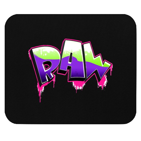 Raw Graffiti Art UFO Green, Plastic Pink, Proton Mouse Pads