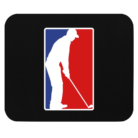 Red Blue Golfing Mouse Pads