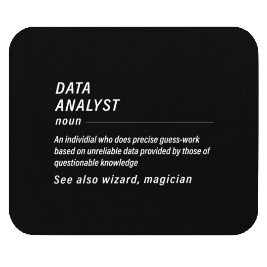 Funny Data Mouse Pads for Data Analysts Gift Men
