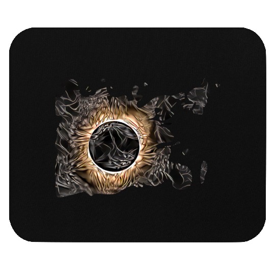 Solar eclipse cool painted design to give away Mouse Pads