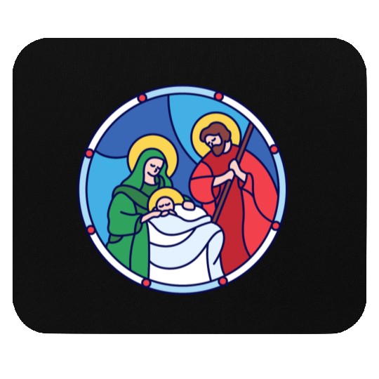Josef Maria Jesus Jesus birth Bethlehem Christmas Mouse Pads