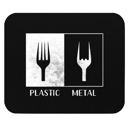 Plastic heavy metal funny music Mouse Pads