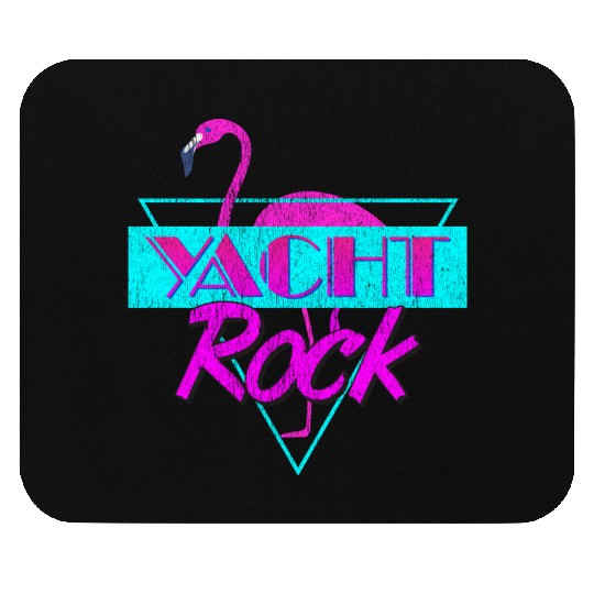 Yacht Rock Retro Flamingo Mouse Pads