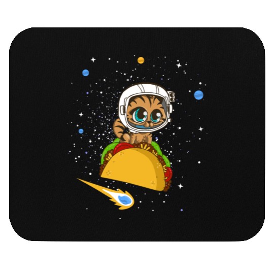 Taco Cat In Space Mouse Pads Dancing Cat Taco
