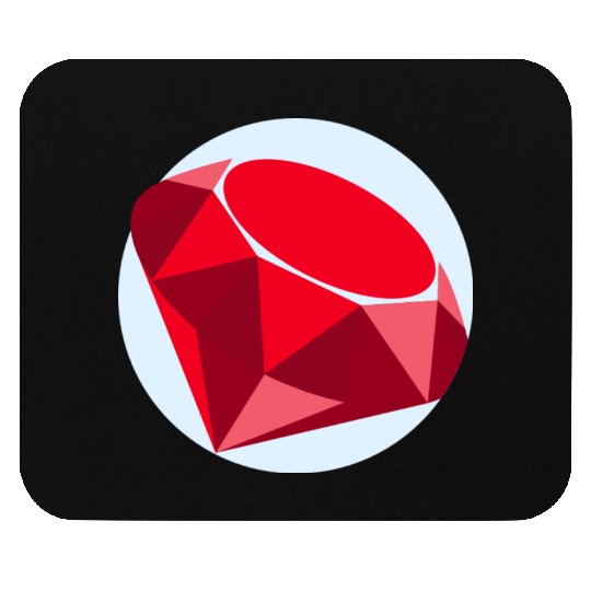 Elegant Ruby Geometric Pattern Mouse Pads