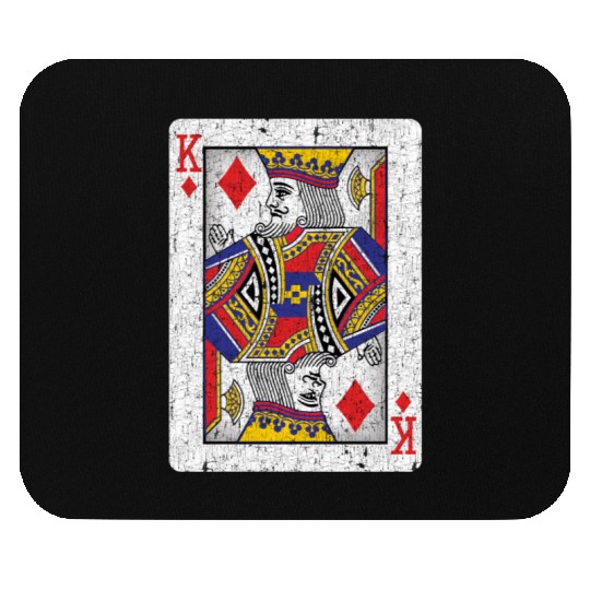 king of diamonds playing card Mouse Pads