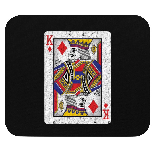 king of diamonds playing card Mouse Pads