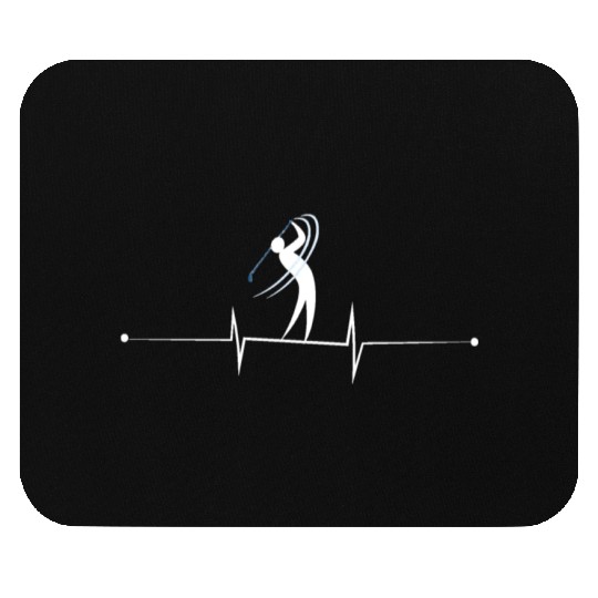 Love golf heartbeat Youth Mouse Pads