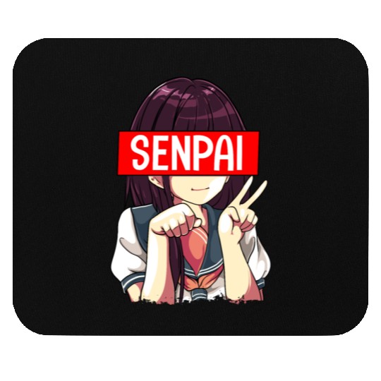 Senpai Anime Girl Japanese Cute Manga Kawaii Mouse Pads