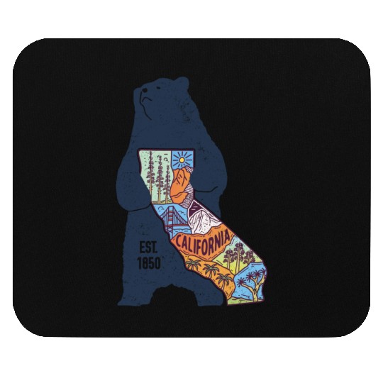 Vintage California Bear EST 1850 Mouse Pads
