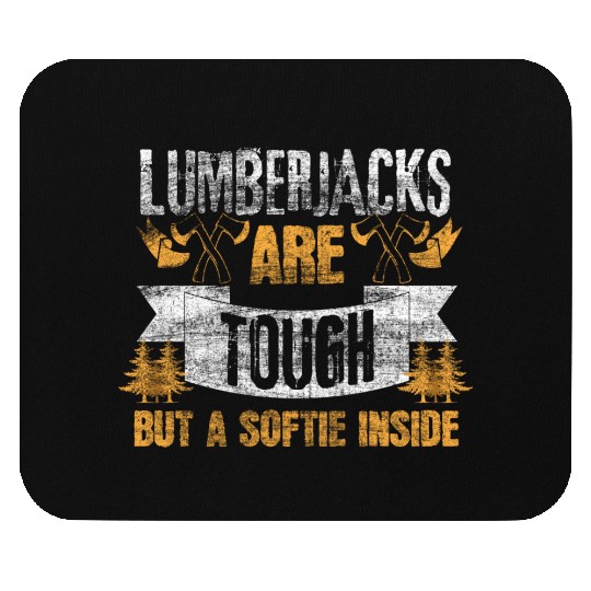 Lumberjack trees Beard Gift Mouse Pads