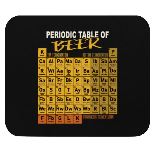 Periodic Table Of Beer Craft Beer Style Brewery Mouse Pads