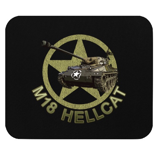 M18 Hellcat WW2 American Tank Destroyer Mouse Pads
