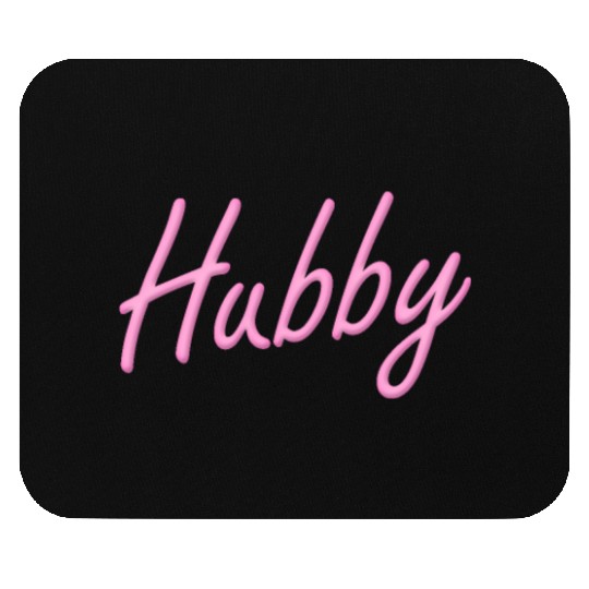 Hubby Neon - Pink Mouse Pads