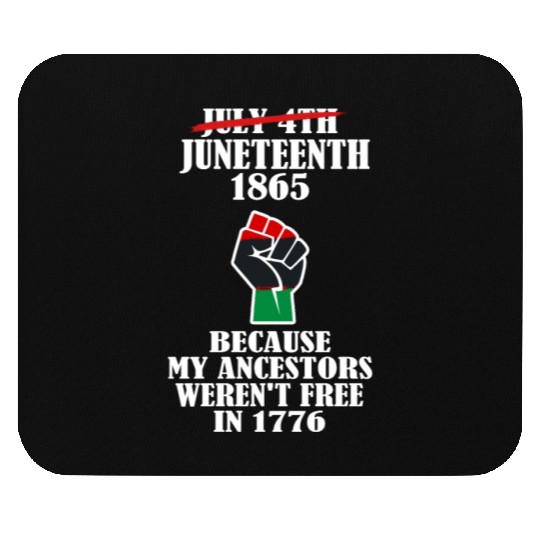 Juneteenth Ancestors Black African American Flag.. Mouse Pads