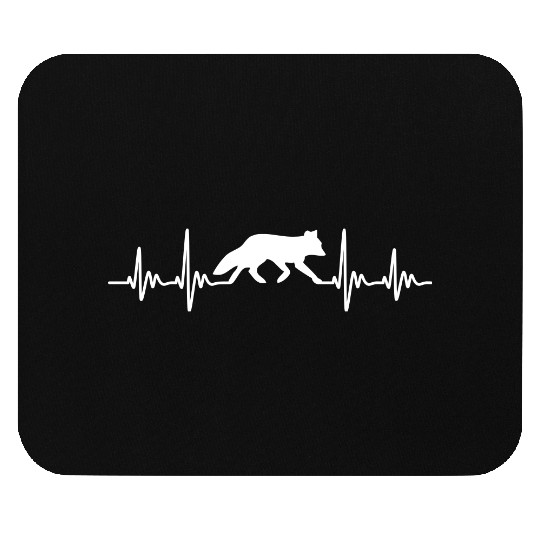 Fox pulse wild nature gift Mouse Pads